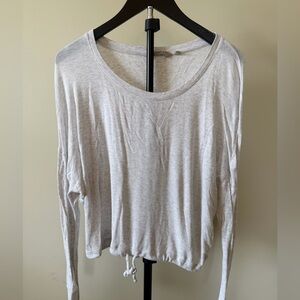 Athleta Light Gray Long Sleeve Top
